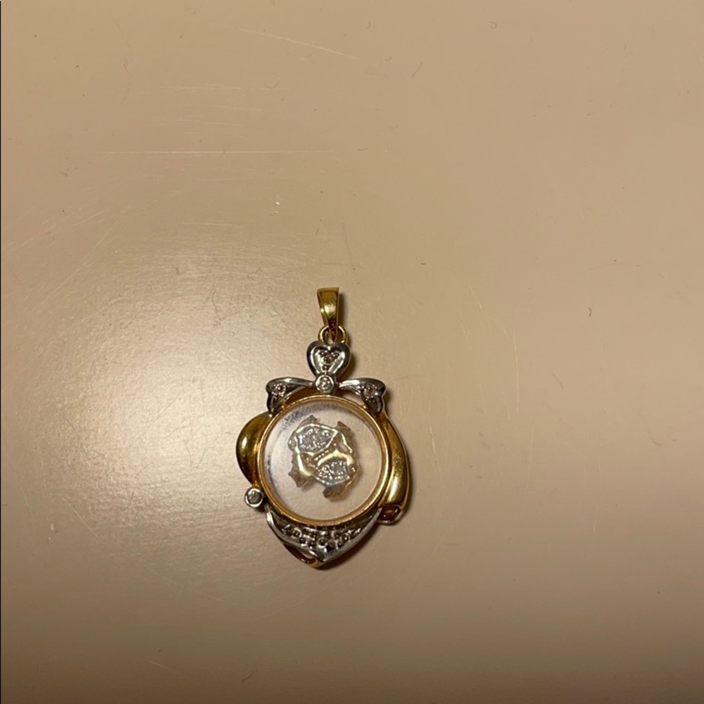 Moving fish pendant